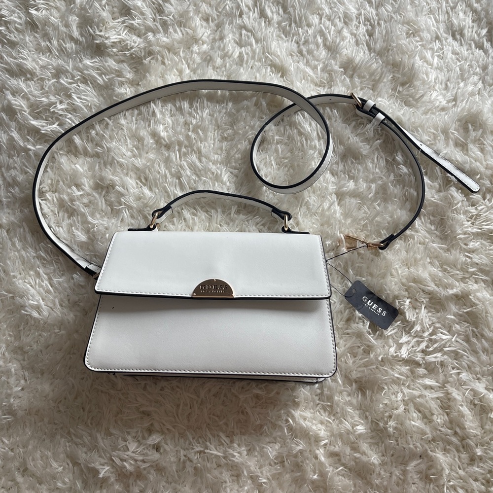 Guess Los Angeles Mini White Crossbody Bag